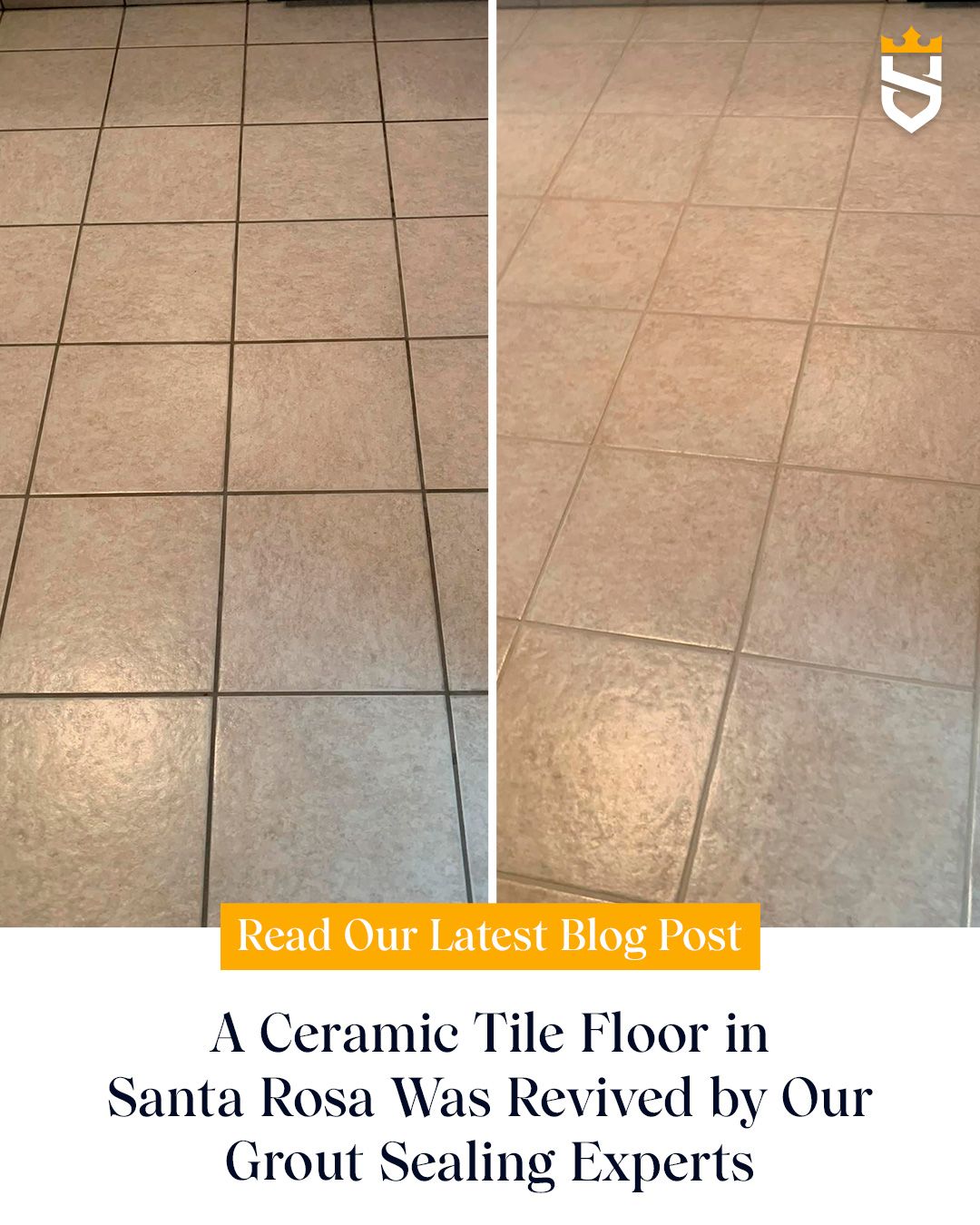 A Ceramic Tile Floor in Santa Rosa Was Revived by Our Grout Sealing Experts