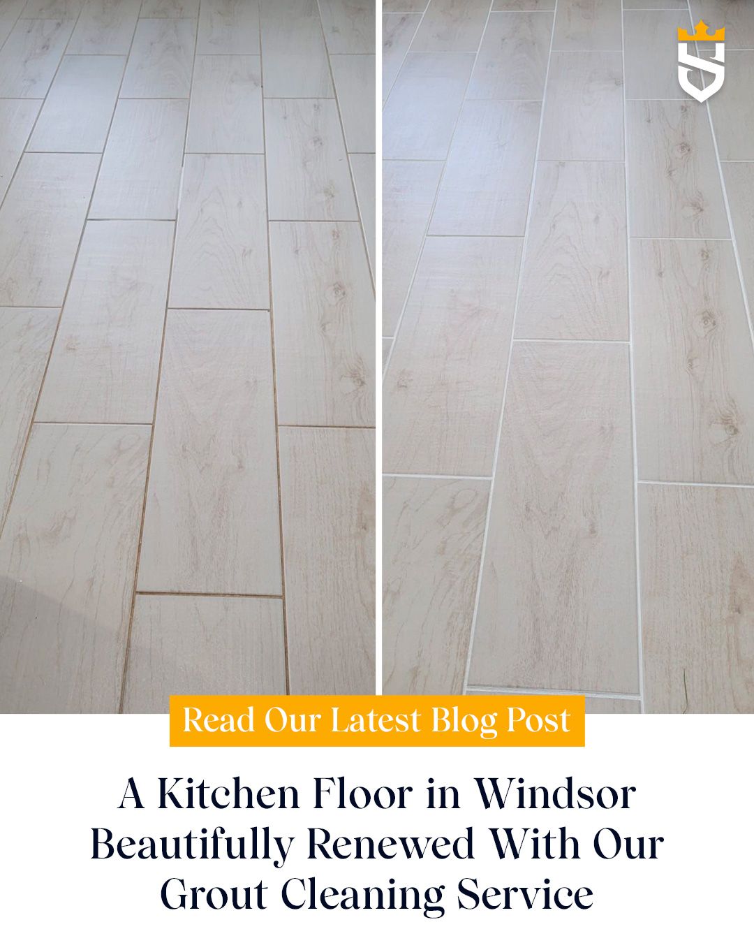 A Kitchen Floor in Windsor Beautifully Renewed With Our Grout Cleaning Service
