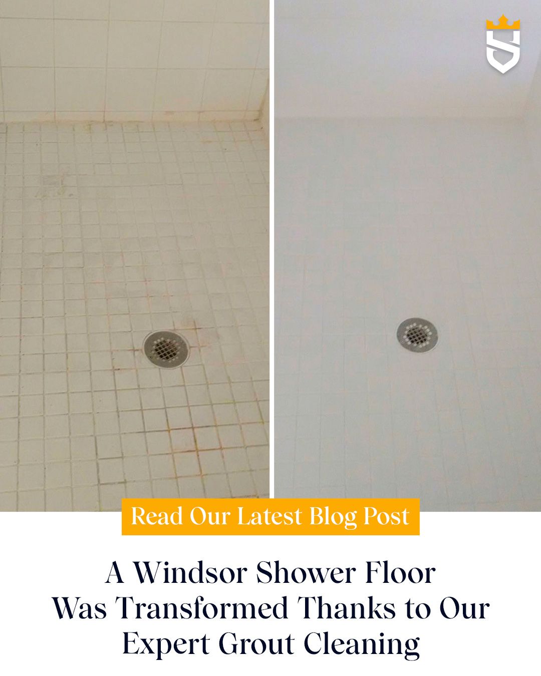 A Windsor Shower Floor Was Transformed Thanks to Our Expert Grout Cleaning